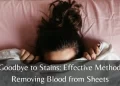 how to get blood out of sheets