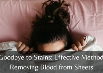 how to get blood out of sheets