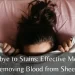 how to get blood out of sheets